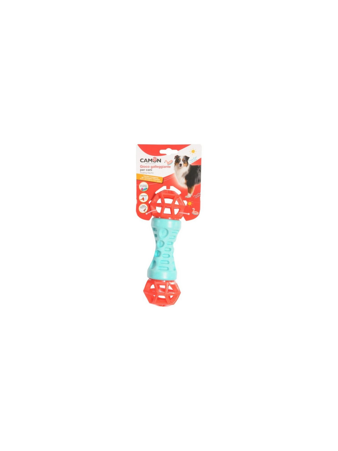 Camon Dog Toy Kij TPR pływający z piszczałką