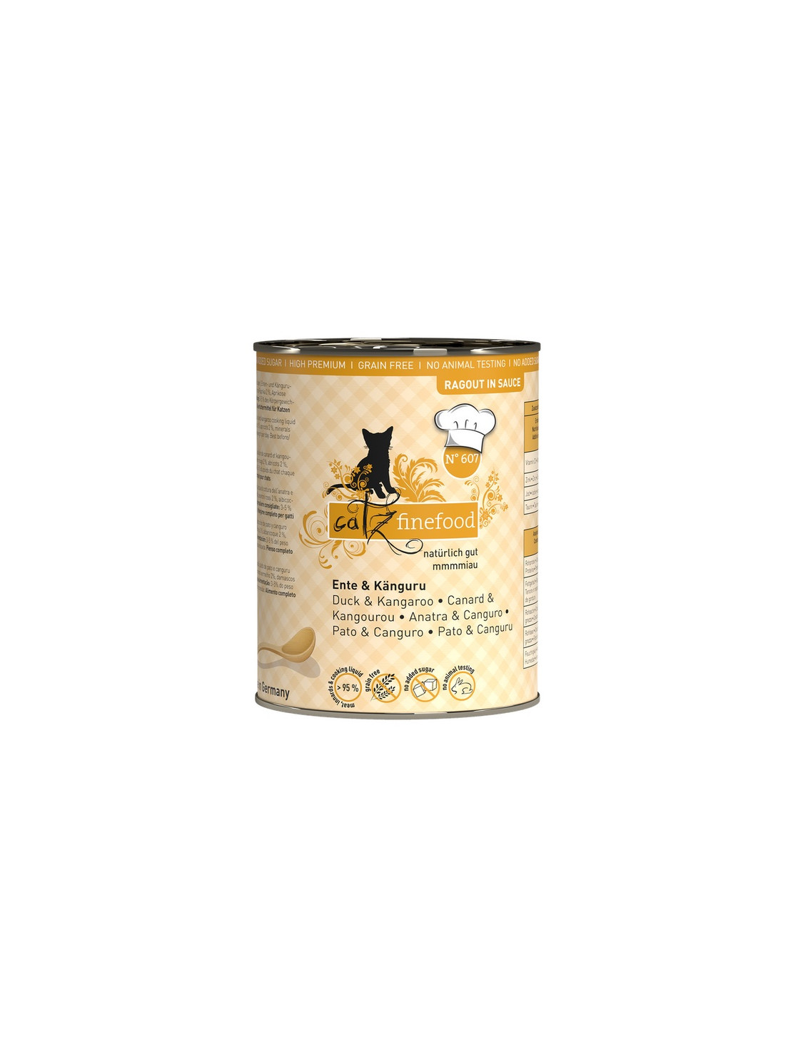Catz Finefood Ragout N.607 Kaczka i Kangur puszka 380g