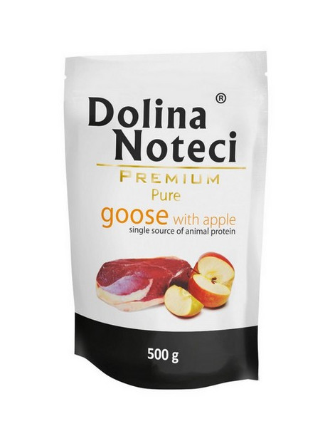 Dolina Noteci Premium Pies Pure Gęś i jabłko saszetka 500g