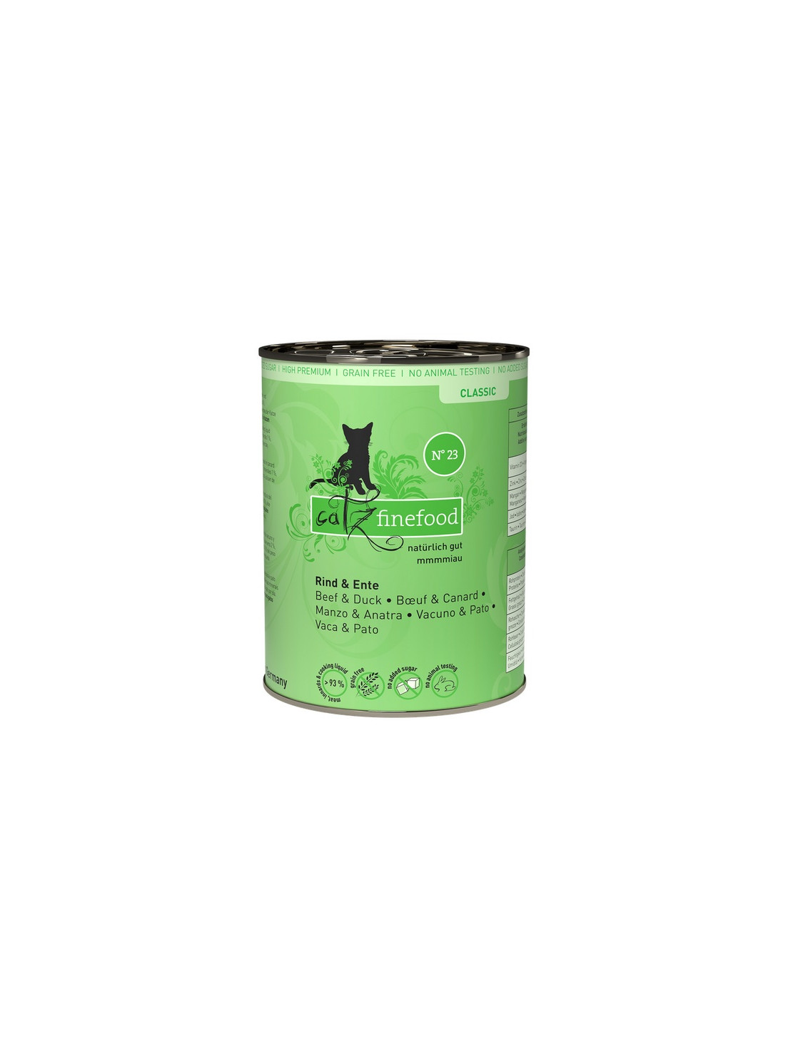 Catz Finefood Classic N.23 Wołowina i Kaczka puszka 400g