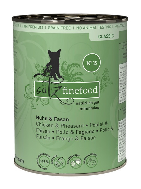 Catz Finefood Classic N.15 Kurczak i Bażant puszka 400g