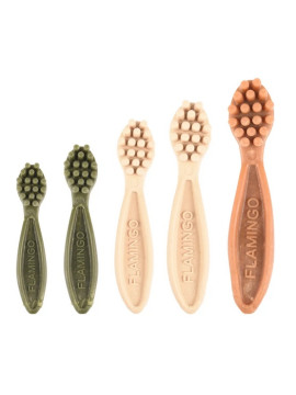 Flamingo Veggie gryzak szczoteczka 12,5cm/4szt