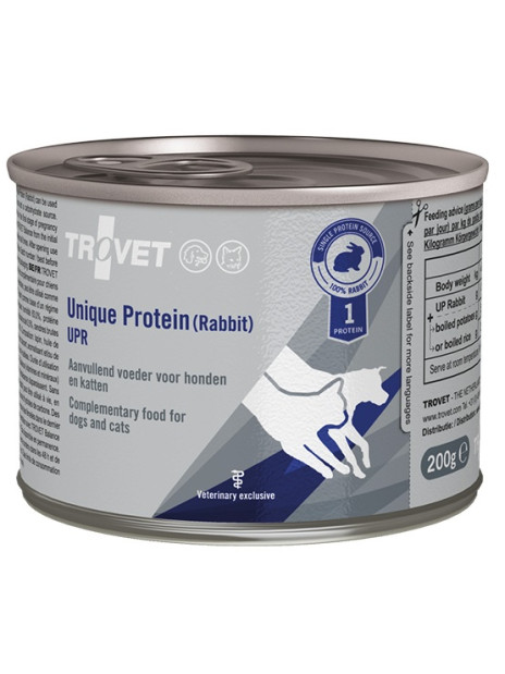 Trovet Unique Protein UPR Królik dla psa i kota puszka 200g
