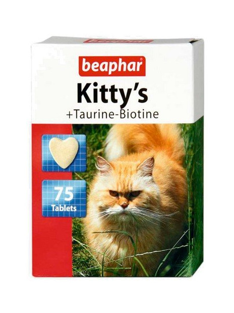Beaphar Kitty's Taurine + Biotine tabletki witaminowe 75szt