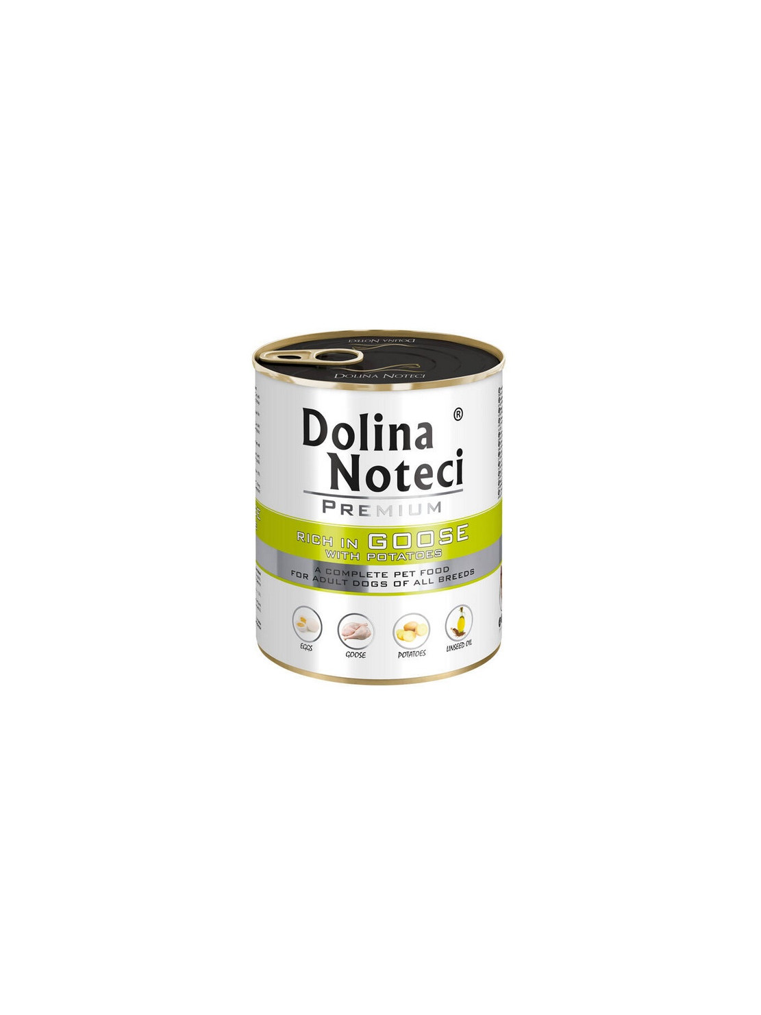 Dolina Noteci Premium Pies Gęś i ziemniaki puszka 800g