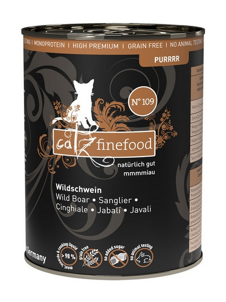 Catz Finefood Purrrr N.109 Dzik puszka 400g