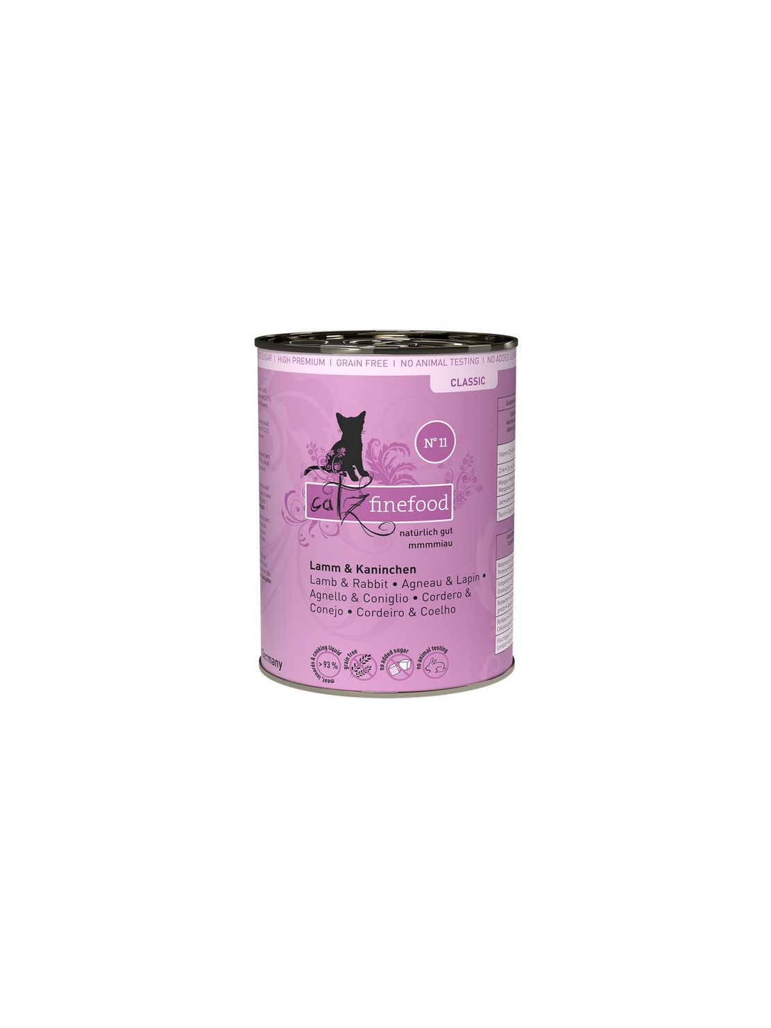 Catz Finefood Classic N.11 Jagnięcina i Królik puszka 400g