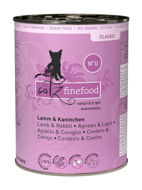 Catz Finefood Classic N.11 Jagnięcina i Królik puszka 400g