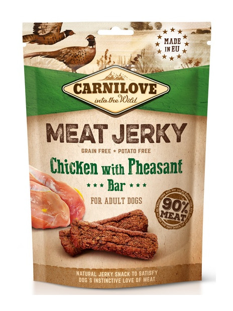 Carnilove Dog Jerky Chicken with Pheasant Bar - kurczak i bażant 100g