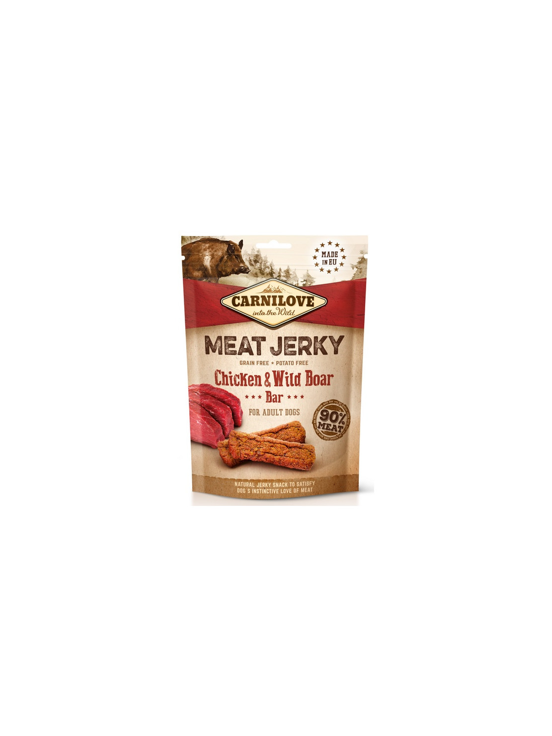 Carnilove Dog Jerky Chicken & Wild Boar Bar - kurczak i dzik 100g