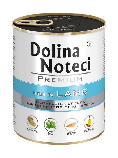Dolina Noteci Premium Pies Jagnięcina puszka 800g
