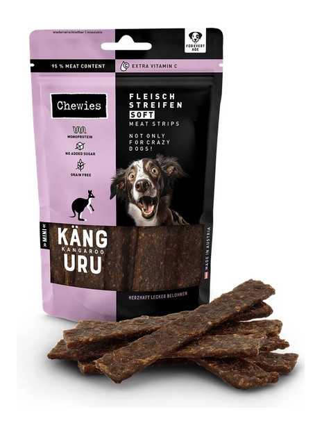 Chewies Meat Strips Soft Mini Kangur 70g