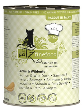 Catz Finefood Ragout N.605 Łosoś i Dzika Kaczka puszka 380g