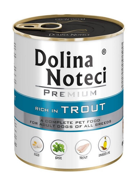 Dolina Noteci Premium Pies Pstrąg puszka 800g