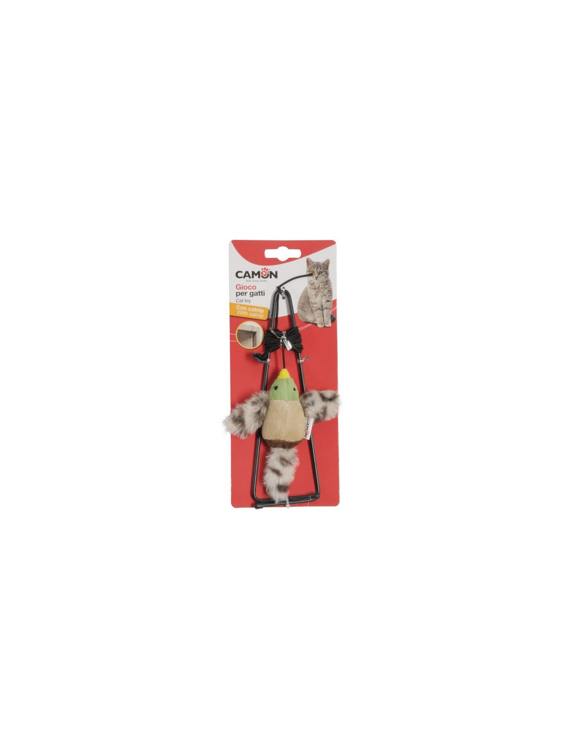 Camon Cat Toy Matatabi ptak z kocimiętką 10cm