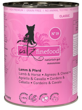 Catz Finefood Classic N.19 Jagnięcina i Konina puszka 400g