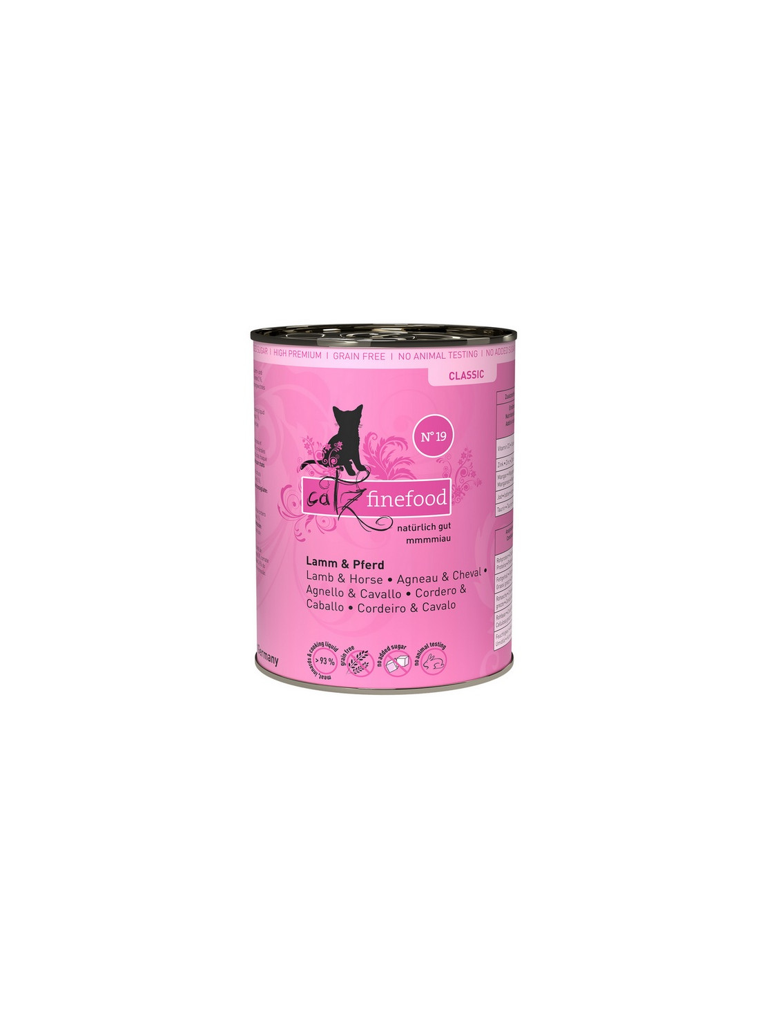 Catz Finefood Classic N.19 Jagnięcina i Konina puszka 400g