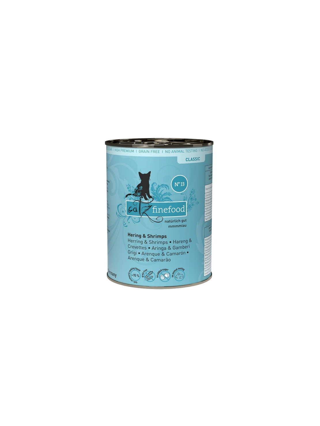 Catz Finefood Classic N.13 Śledź i Krewetki puszka 400g