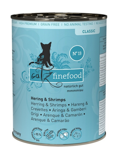Catz Finefood Classic N.13 Śledź i Krewetki puszka 400g
