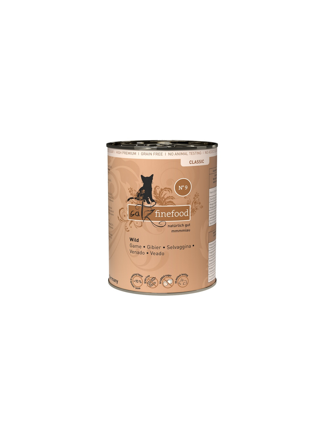 Catz Finefood Classic N.09 Dziczyzna puszka 400g