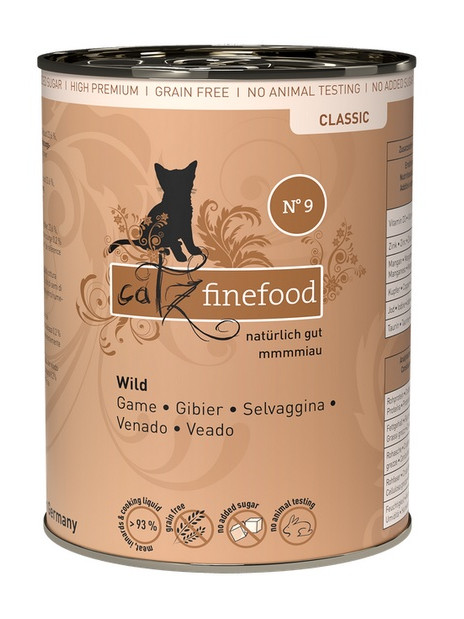 Catz Finefood Classic N.09 Dziczyzna puszka 400g
