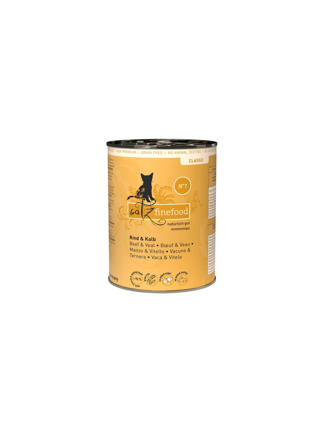 Catz Finefood Classic N.07 Wołowina i cielęcina puszka 400g