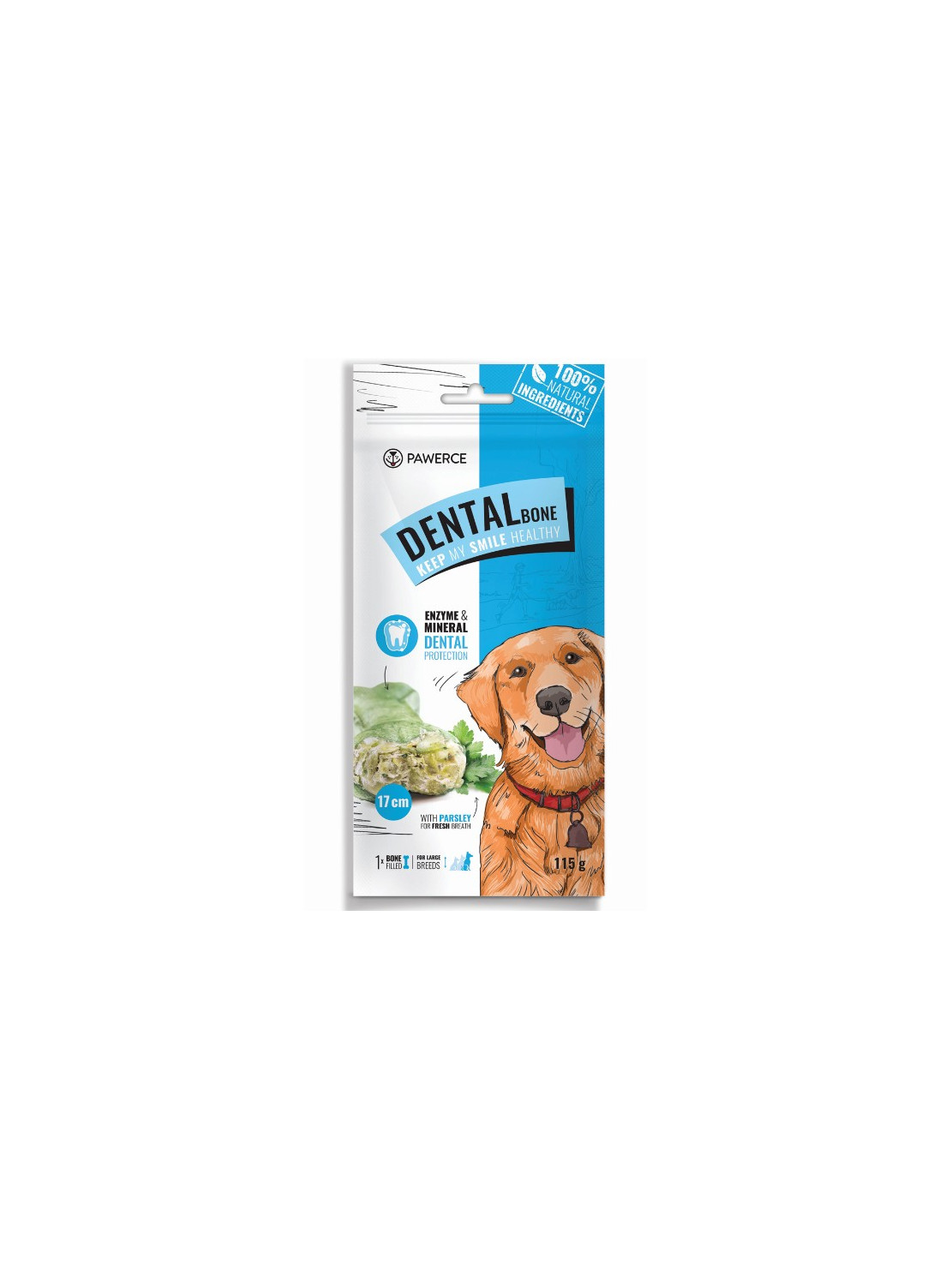 Pawerce Dental Bone Large Breeds 1szt/op 115g/17cm