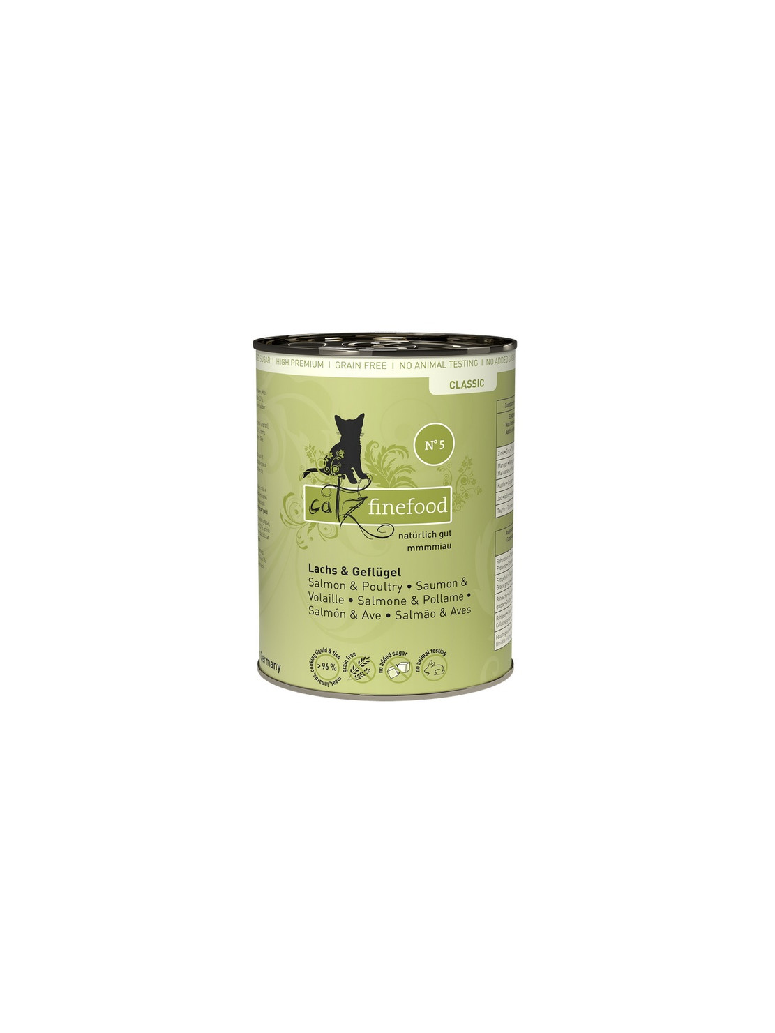 Catz Finefood Classic N.05 Łosoś i drób puszka 400g