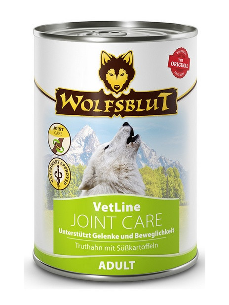 Wolfsblut Dog VetLine Joint Care - indyk i bataty puszka 395g