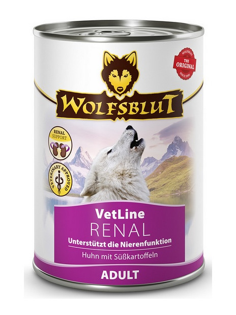 Wolfsblut Dog VetLine Renal - kurczak i bataty puszka 395g