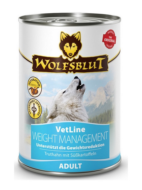 Wolfsblut Dog VetLine Weight Management - indyk i bataty puszka 395g
