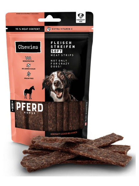 Chewies Meat Strips Soft Mini Konina 70g