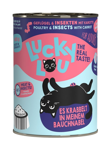 Lucky Lou Lifestage Adult Drób i owady puszka 400g