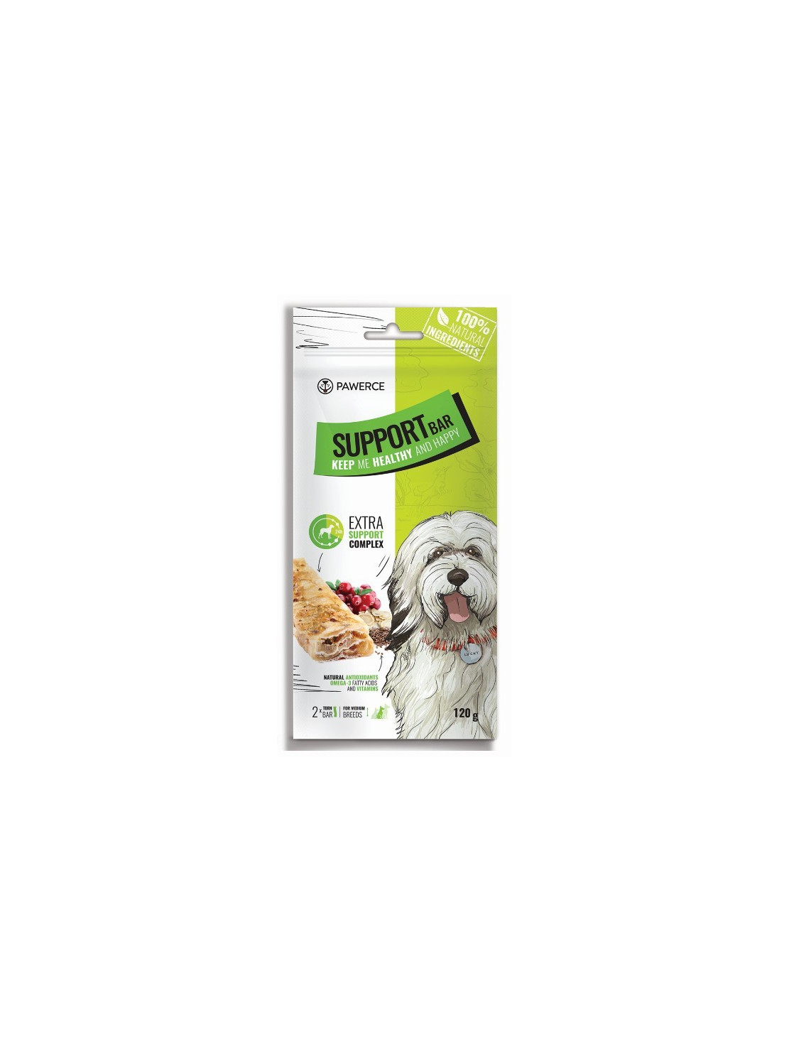 Pawerce Support Bar Medium Breeds 2szt/op 120g/15cm