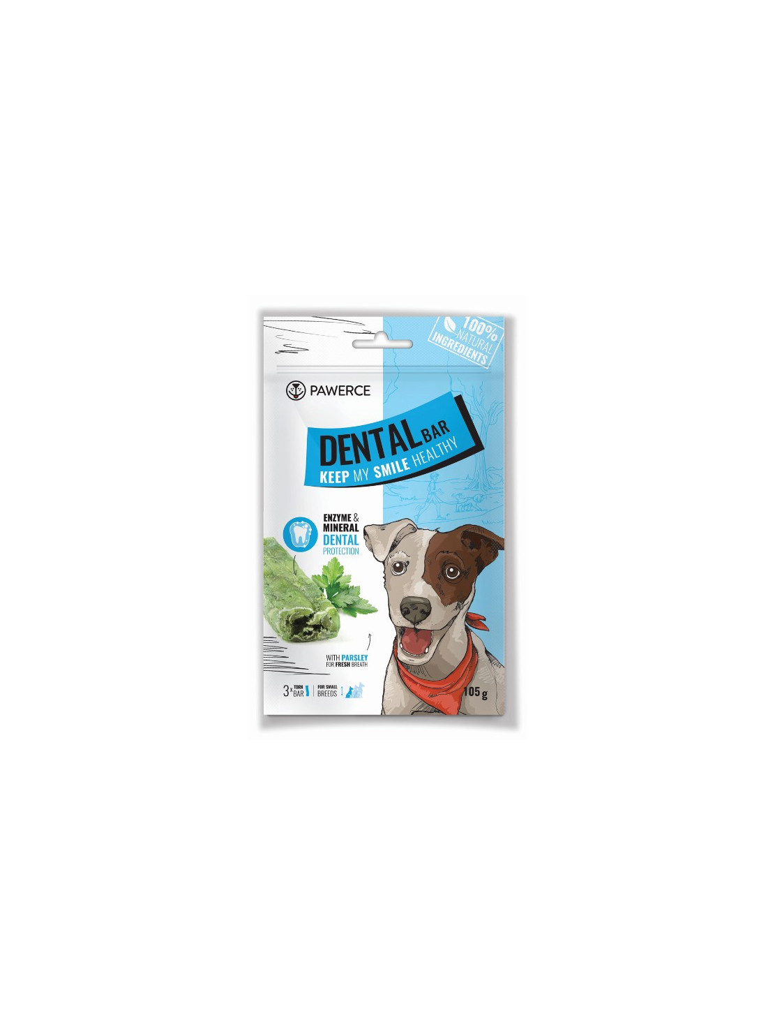 Pawerce Dental Bar Small Breeds 3szt/op 105g/12cm