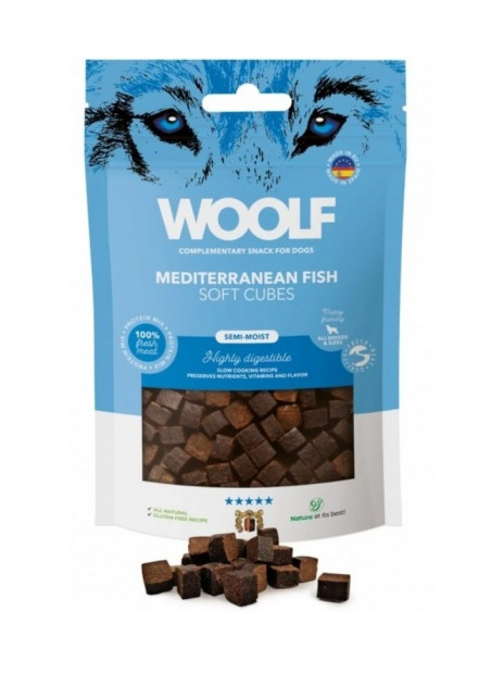 Woolf Soft Cubes Mediterranean Fish 100g