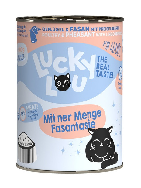 Lucky Lou Lifestage Adult Drób i bażant puszka 400g