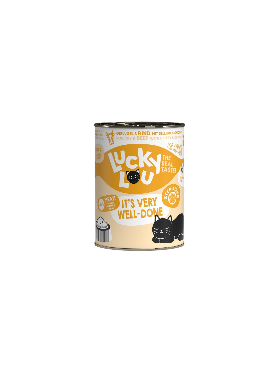 Lucky Lou Lifestage Sterilized Drób i wołowina puszka 400g