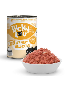 Lucky Lou Lifestage Sterilized Drób i wołowina puszka 400g