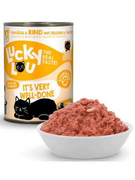 Lucky Lou Lifestage Sterilized Drób i wołowina puszka 400g