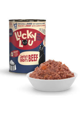 Lucky Lou Lifestage Senior Drób i wołowina puszka 400g