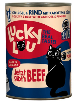 Lucky Lou Lifestage Senior Drób i wołowina puszka 400g