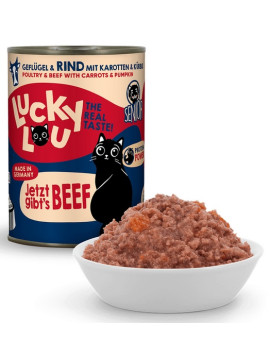 Lucky Lou Lifestage Senior Drób i wołowina puszka 400g