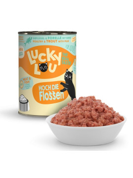 Lucky Lou Lifestage Adult Drób i pstrąg puszka 400g