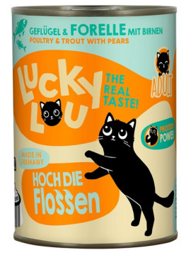 Lucky Lou Lifestage Adult Drób i pstrąg puszka 400g