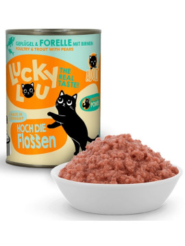 Lucky Lou Lifestage Adult Drób i pstrąg puszka 400g