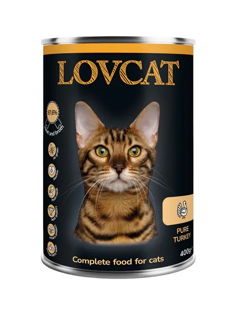Lovcat Pure Turkey puszka 400g