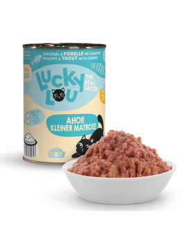 Lucky Lou Lifestage Kitten Drób i pstrąg puszka 400g