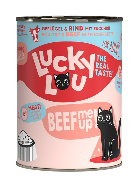 Lucky Lou Lifestage Adult Drób i wołowina puszka 400g