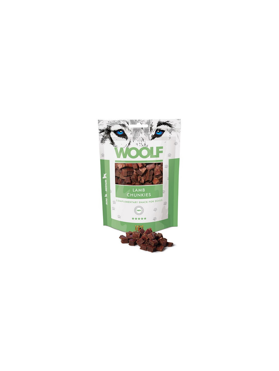 Woolf Lamb Chunkies 100g